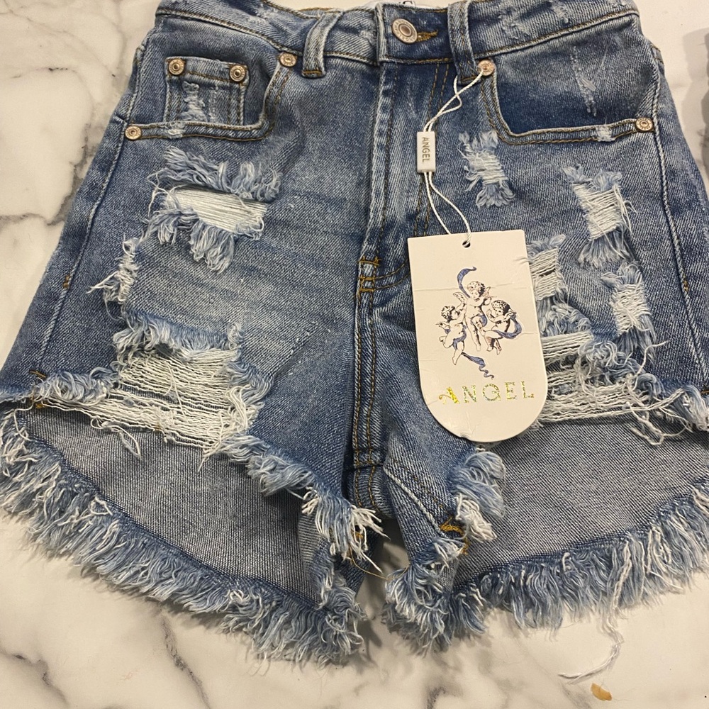 Distressed shorts